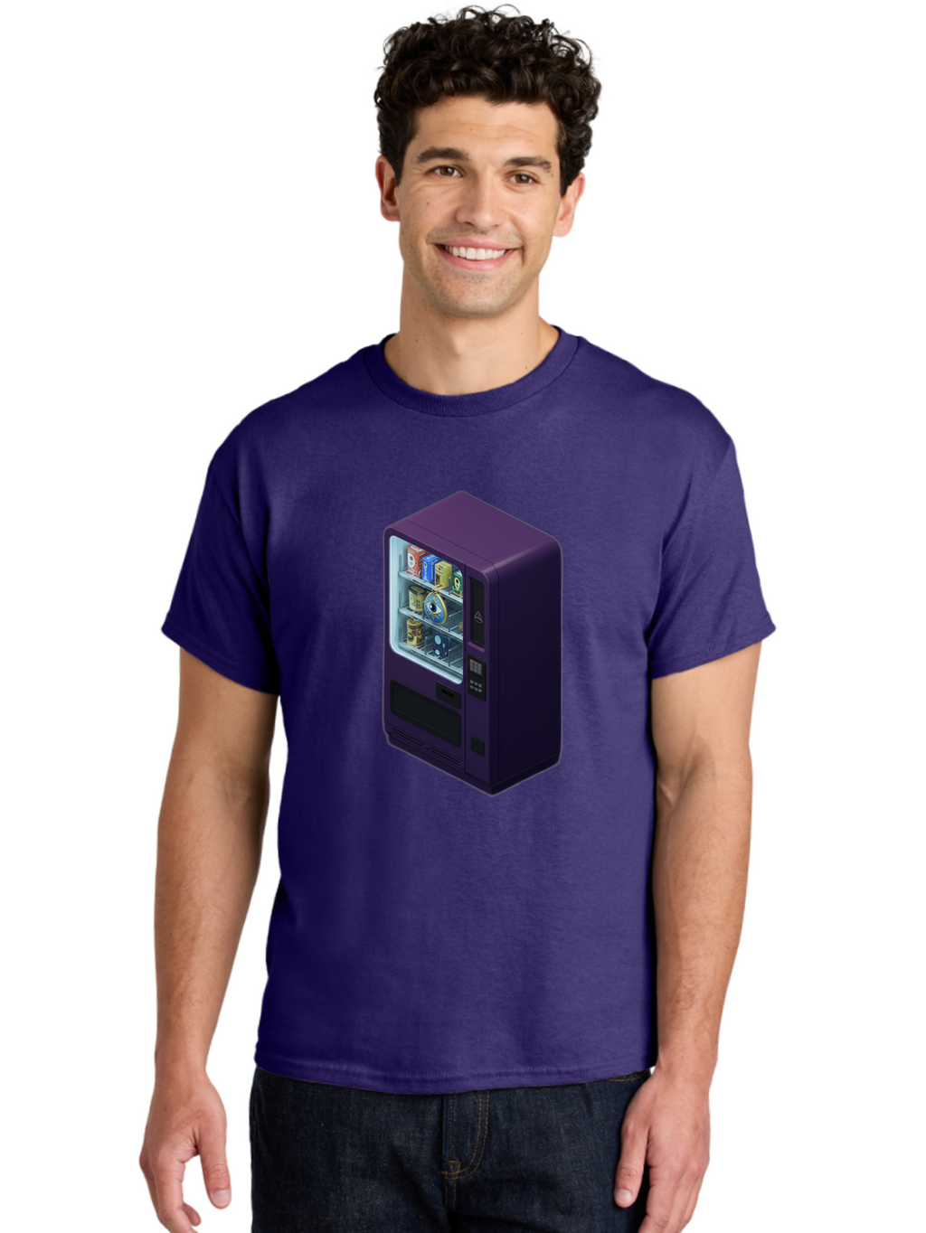 Vending-Machine-1 Men'S Graphic Tee, 100% Cotton, Comfortable Casual Summer Wear, Machine Washable, Vintage Camera, Old Camera, Antique Camera, Black Camera, Classic Photography, Photography Equipment, Nostalgic Device, Film Camera, Camera Art Bal559