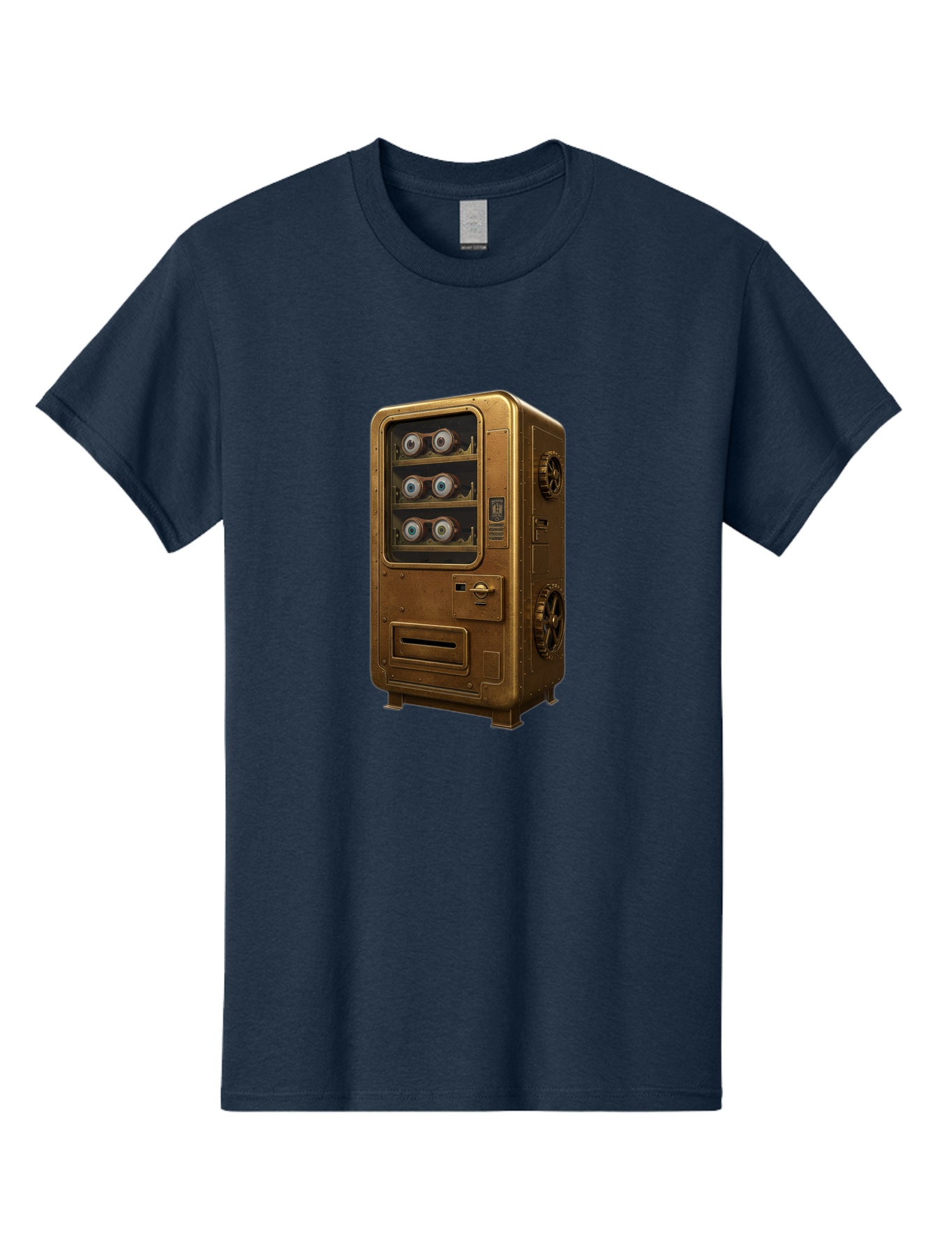 Vending-Machine-3 Men'S Graphic Tee, 100% Cotton, Comfortable Casual Summer Wear, Machine Washable, Vintage Camera, Old Camera, Antique Camera, Black Camera, Classic Photography, Photography Equipment, Nostalgic Device, Film Camera, Camera Art Bal561