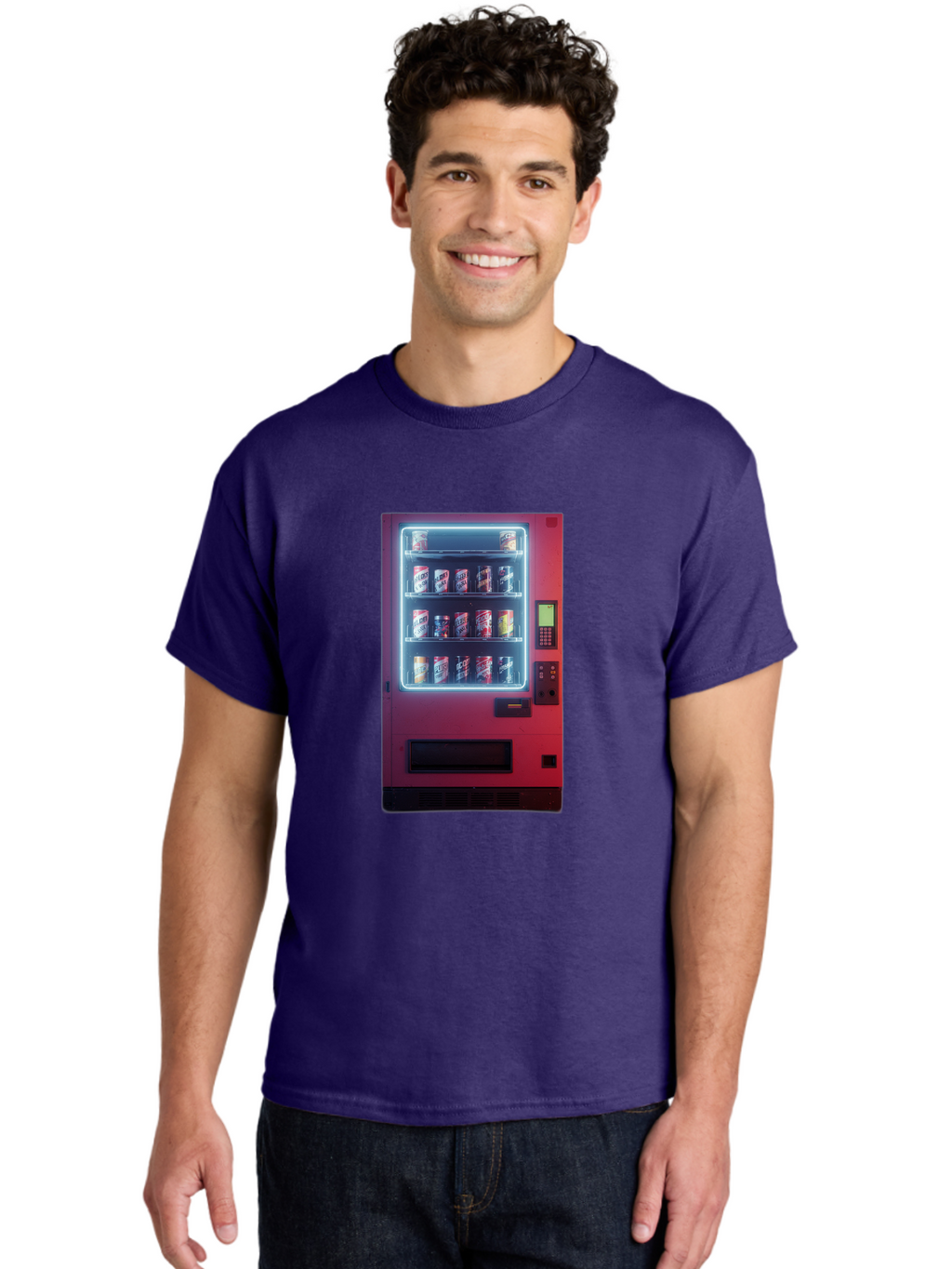 Vending-Machine-4 Men'S Graphic Tee, 100% Cotton, Comfortable Casual Summer Wear, Machine Washable, Vintage Camera, Old Camera, Antique Camera, Black Camera, Classic Photography, Photography Equipment, Nostalgic Device, Film Camera, Camera Art Bal562