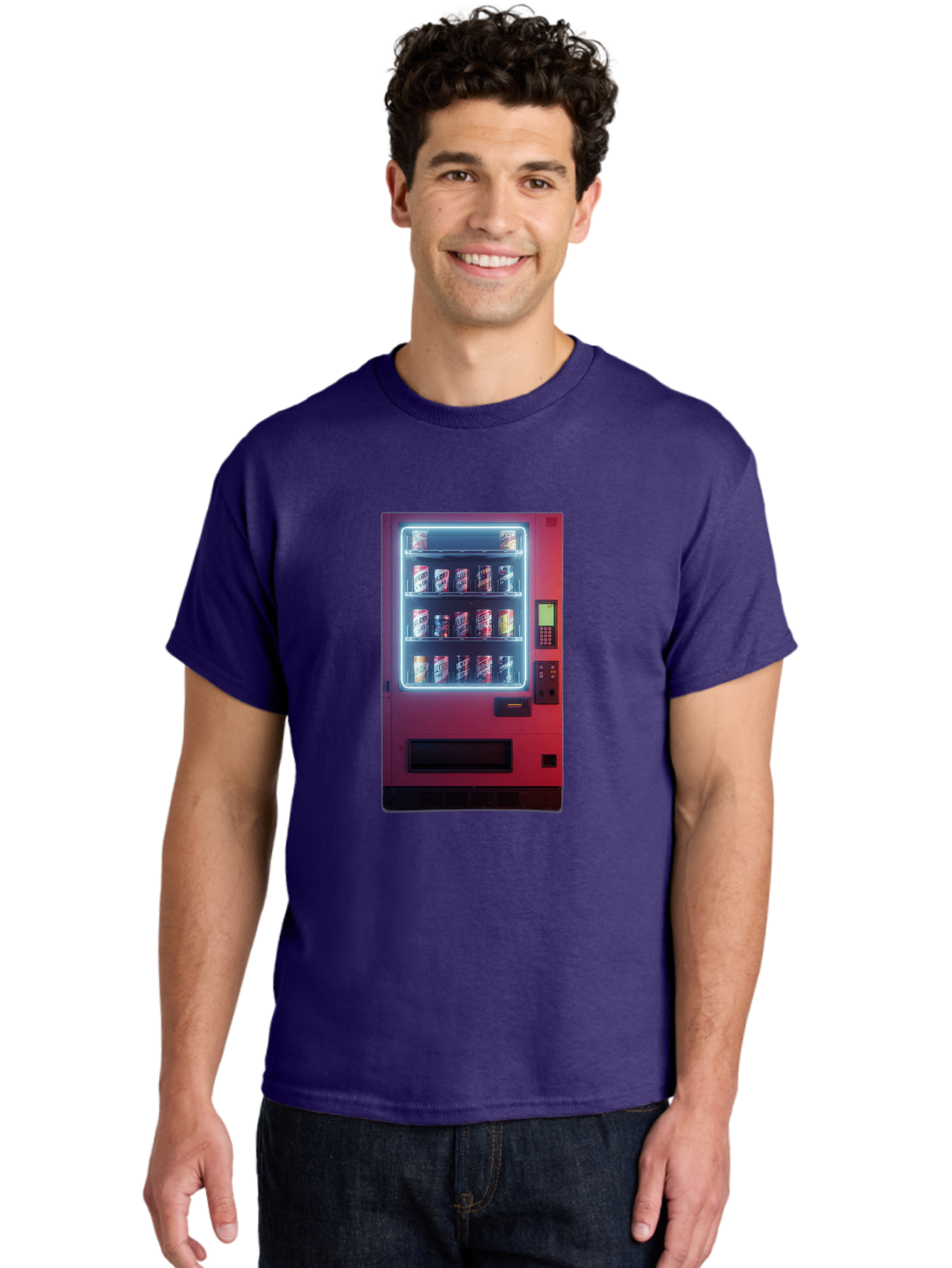 Vending-Machine-4 Men'S Graphic Tee, 100% Cotton, Comfortable Casual Summer Wear, Machine Washable, Vintage Camera, Old Camera, Antique Camera, Black Camera, Classic Photography, Photography Equipment, Nostalgic Device, Film Camera, Camera Art Bal562