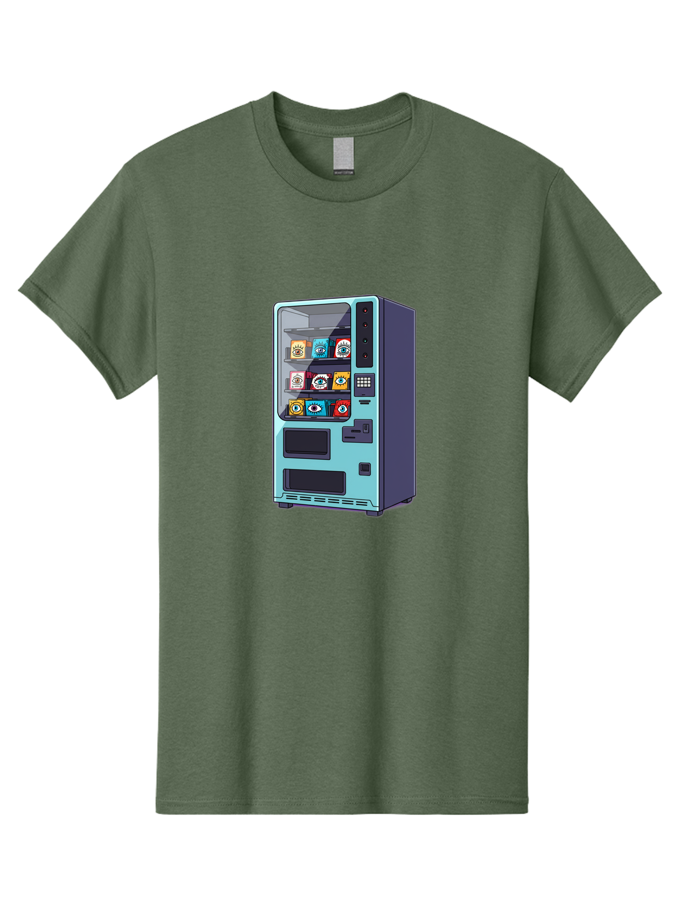 Vending-Machine-5 Men'S Graphic Tee, 100% Cotton, Comfortable Casual Summer Wear, Machine Washable, Vintage Camera, Old Camera, Antique Camera, Black Camera, Classic Photography, Photography Equipment, Nostalgic Device, Film Camera, Camera Art Bal563