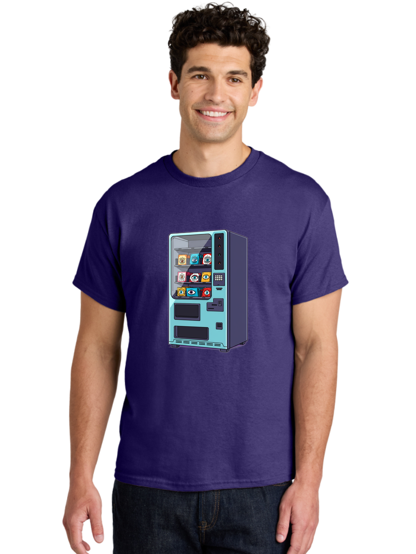Vending-Machine-5 Men'S Graphic Tee, 100% Cotton, Comfortable Casual Summer Wear, Machine Washable, Vintage Camera, Old Camera, Antique Camera, Black Camera, Classic Photography, Photography Equipment, Nostalgic Device, Film Camera, Camera Art Bal563