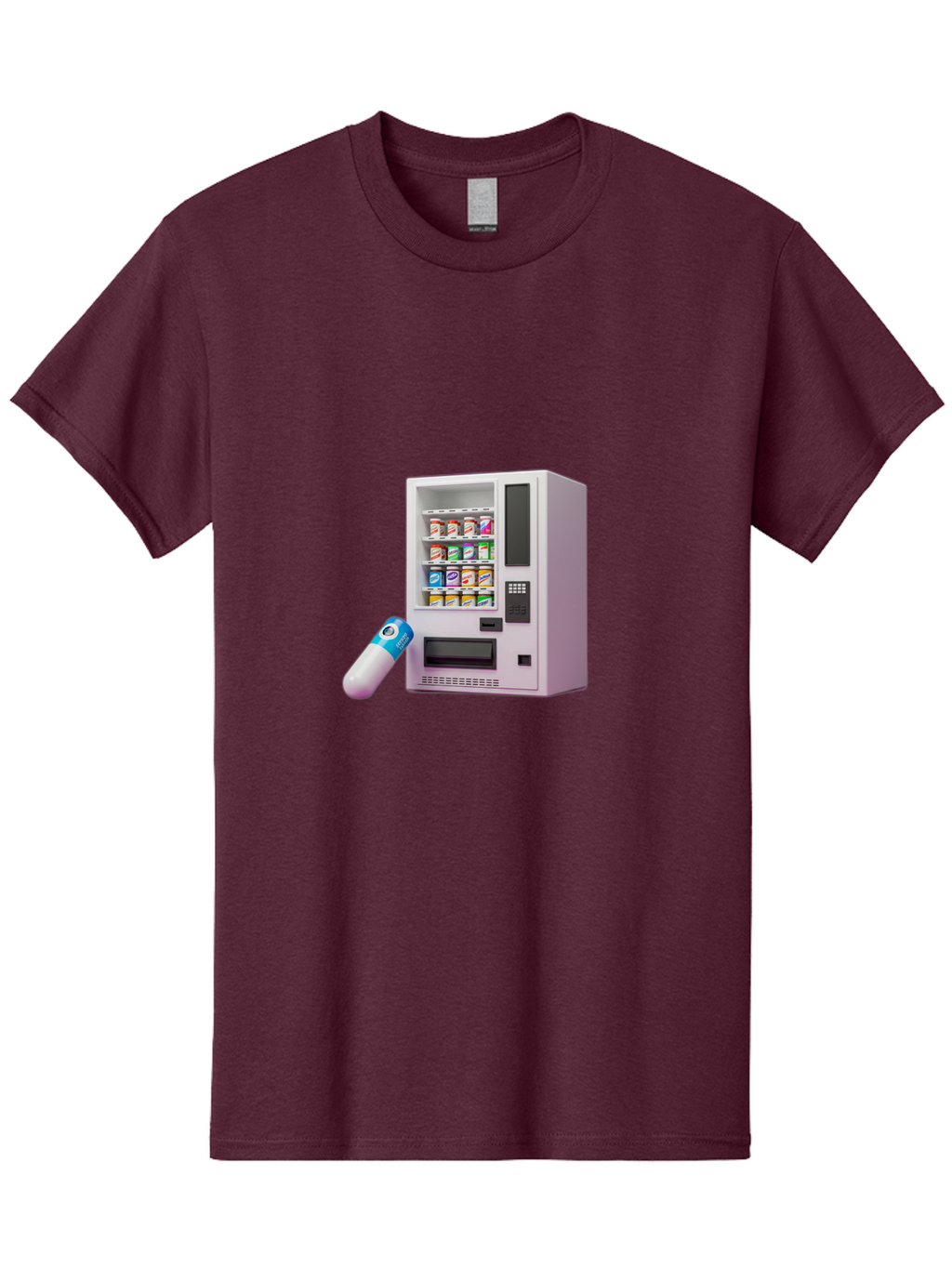 Vending-Machine-6 Men'S Graphic Tee, 100% Cotton, Comfortable Casual Summer Wear, Machine Washable, Vintage Camera, Old Camera, Antique Camera, Black Camera, Classic Photography, Photography Equipment, Nostalgic Device, Film Camera, Camera Art Bal564