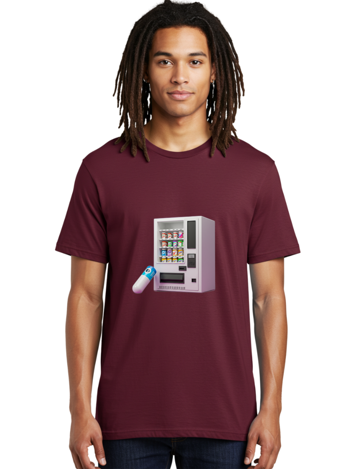 Vending-Machine-6 Men'S Graphic Tee, 100% Cotton, Comfortable Casual Summer Wear, Machine Washable, Vintage Camera, Old Camera, Antique Camera, Black Camera, Classic Photography, Photography Equipment, Nostalgic Device, Film Camera, Camera Art Bal564