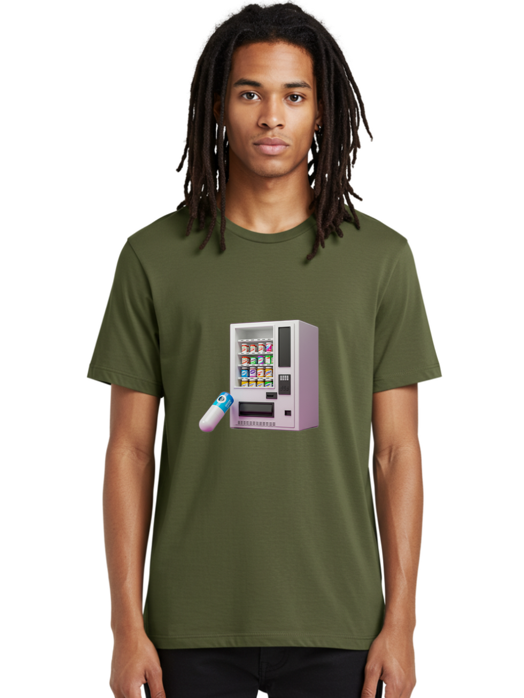 Vending-Machine-6 Men'S Graphic Tee, 100% Cotton, Comfortable Casual Summer Wear, Machine Washable, Vintage Camera, Old Camera, Antique Camera, Black Camera, Classic Photography, Photography Equipment, Nostalgic Device, Film Camera, Camera Art Bal564