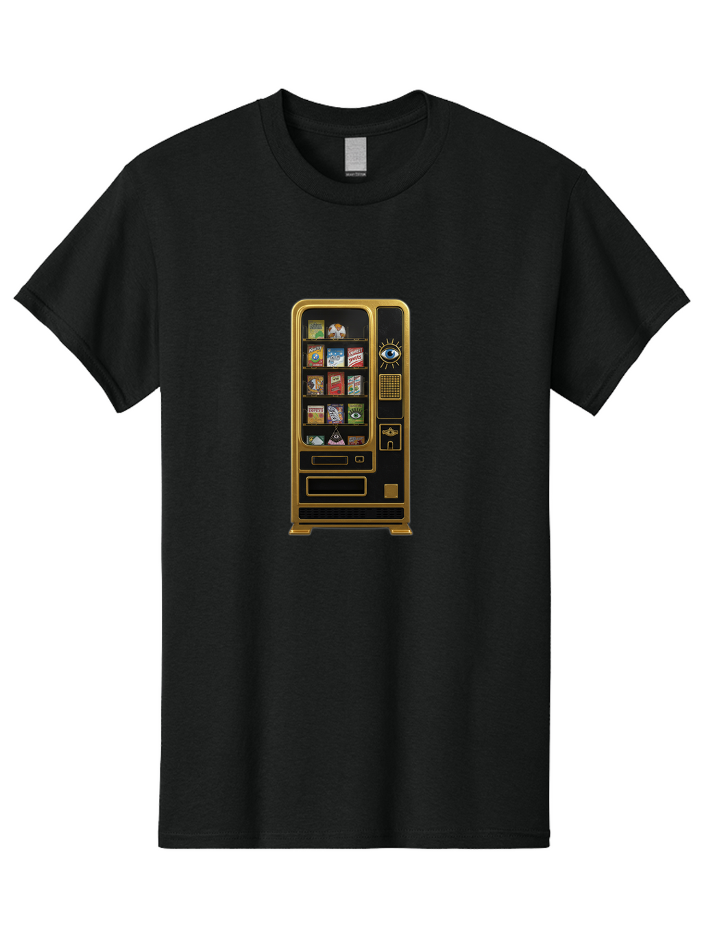 Vending-Machine Men'S Graphic Tee, 100% Cotton, Comfortable Casual Summer Wear, Machine Washable, Vintage Camera, Old Camera, Antique Camera, Black Camera, Classic Photography, Photography Equipment, Nostalgic Device, Film Camera, Camera Art Bal566