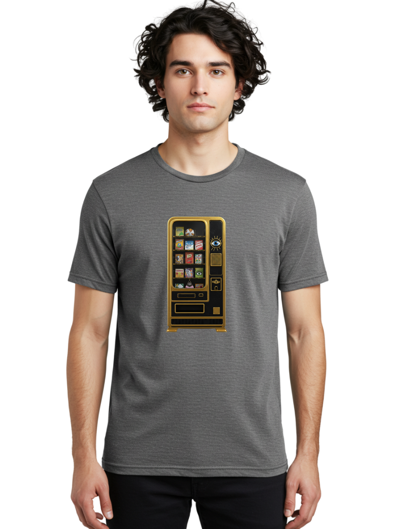Vending-Machine Men'S Graphic Tee, 100% Cotton, Comfortable Casual Summer Wear, Machine Washable, Vintage Camera, Old Camera, Antique Camera, Black Camera, Classic Photography, Photography Equipment, Nostalgic Device, Film Camera, Camera Art Bal566