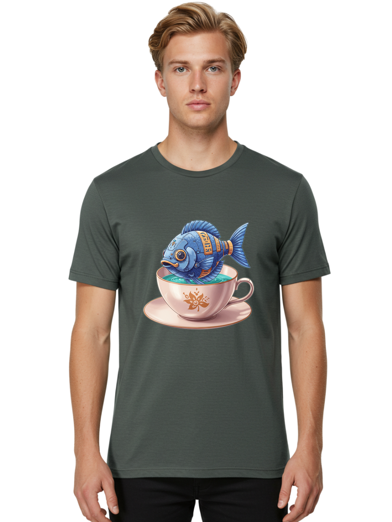 Vevor-Robotic-Fish Men'S Graphic Tee, 100% Cotton, Comfortable Casual Summer Wear, Machine Washable, Vintage Camera, Old Camera, Antique Camera, Black Camera, Classic Photography, Photography Equipment, Nostalgic Device, Film Camera, Bal567