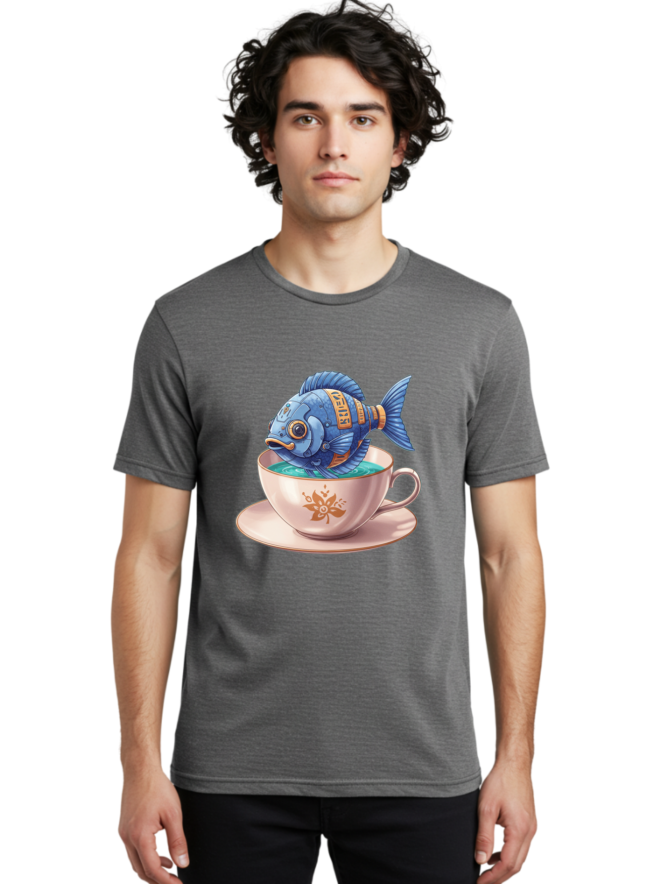 Vevor-Robotic-Fish Men'S Graphic Tee, 100% Cotton, Comfortable Casual Summer Wear, Machine Washable, Vintage Camera, Old Camera, Antique Camera, Black Camera, Classic Photography, Photography Equipment, Nostalgic Device, Film Camera, Bal567