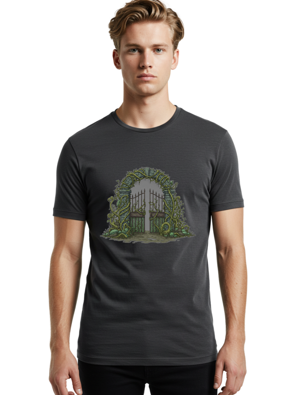 Vines-Gate Men'S Graphic Tee, 100% Cotton, Comfortable Casual Summer Wear, Machine Washable, Vintage Camera, Old Camera, Antique Camera, Black Camera, Classic Photography, Photography Equipment, Nostalgic Device, Film Camera, Camera Art Bal568