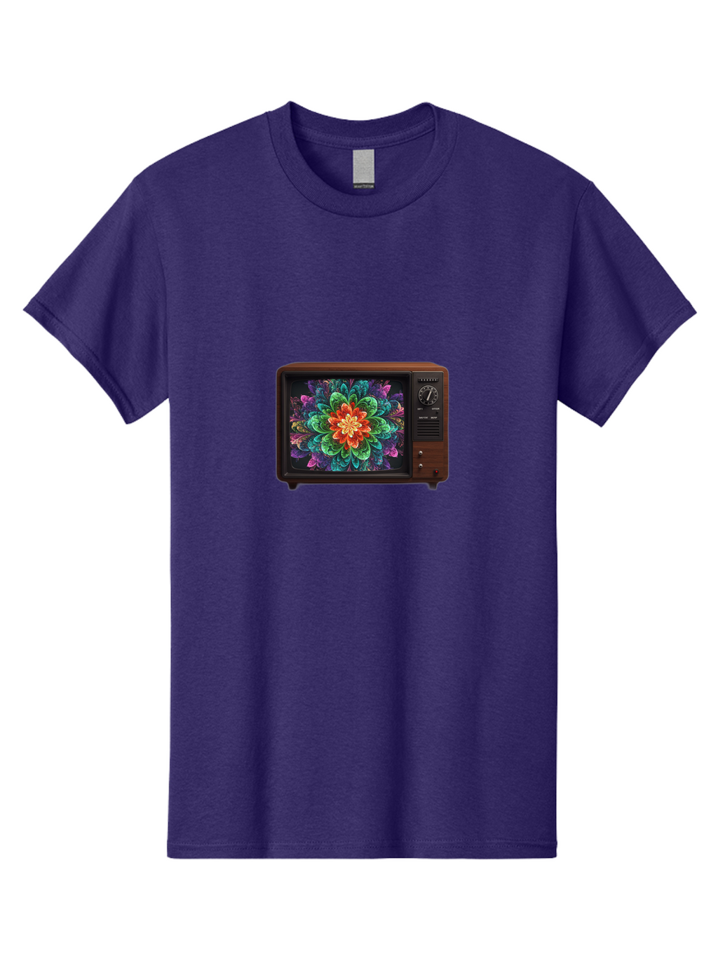Vintage-Tv-With-Flower Men'S Graphic Tee, 100% Cotton, Comfortable Casual Summer Wear, Machine Washable, Vintage Camera, Old Camera, Antique Camera, Black Camera, Classic Photography, Photography Equipment, Nostalgic Device, Film Camera, Bal571