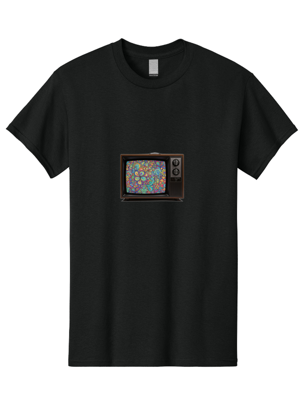 Vintage-Tv Men'S Graphic Tee, 100% Cotton, Comfortable Casual Summer Wear, Machine Washable, Vintage Camera, Old Camera, Antique Camera, Black Camera, Classic Photography, Photography Equipment, Nostalgic Device, Film Camera, Camera Art Bal572
