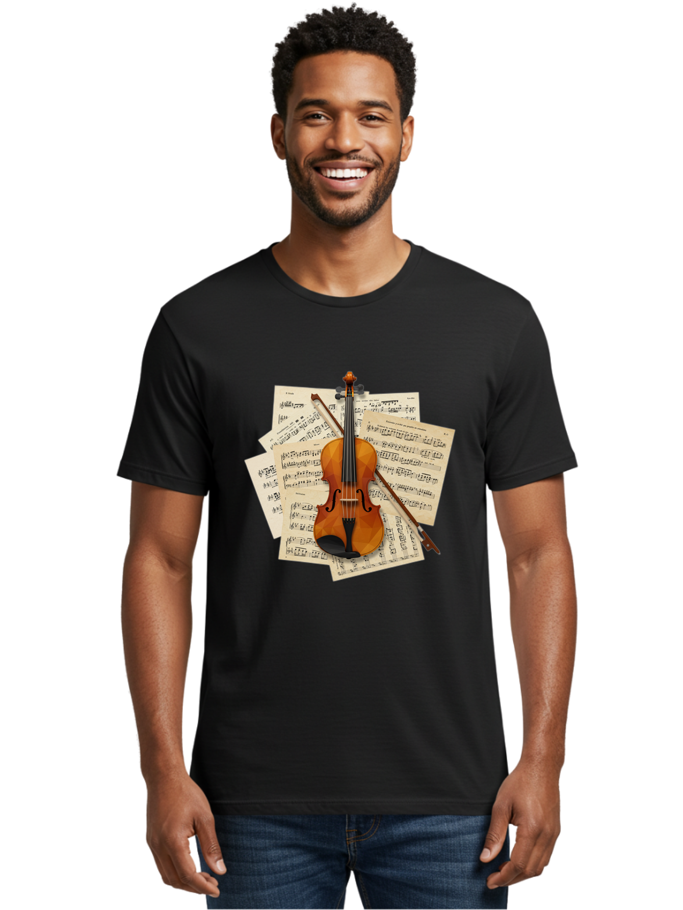 Violin-On-Sheet-Music Men'S Graphic Tee, 100% Cotton, Comfortable Casual Summer Wear, Machine Washable, Vintage Camera, Old Camera, Antique Camera, Black Camera, Classic Photography, Photography Equipment, Nostalgic Device, Film Camera, Bal573