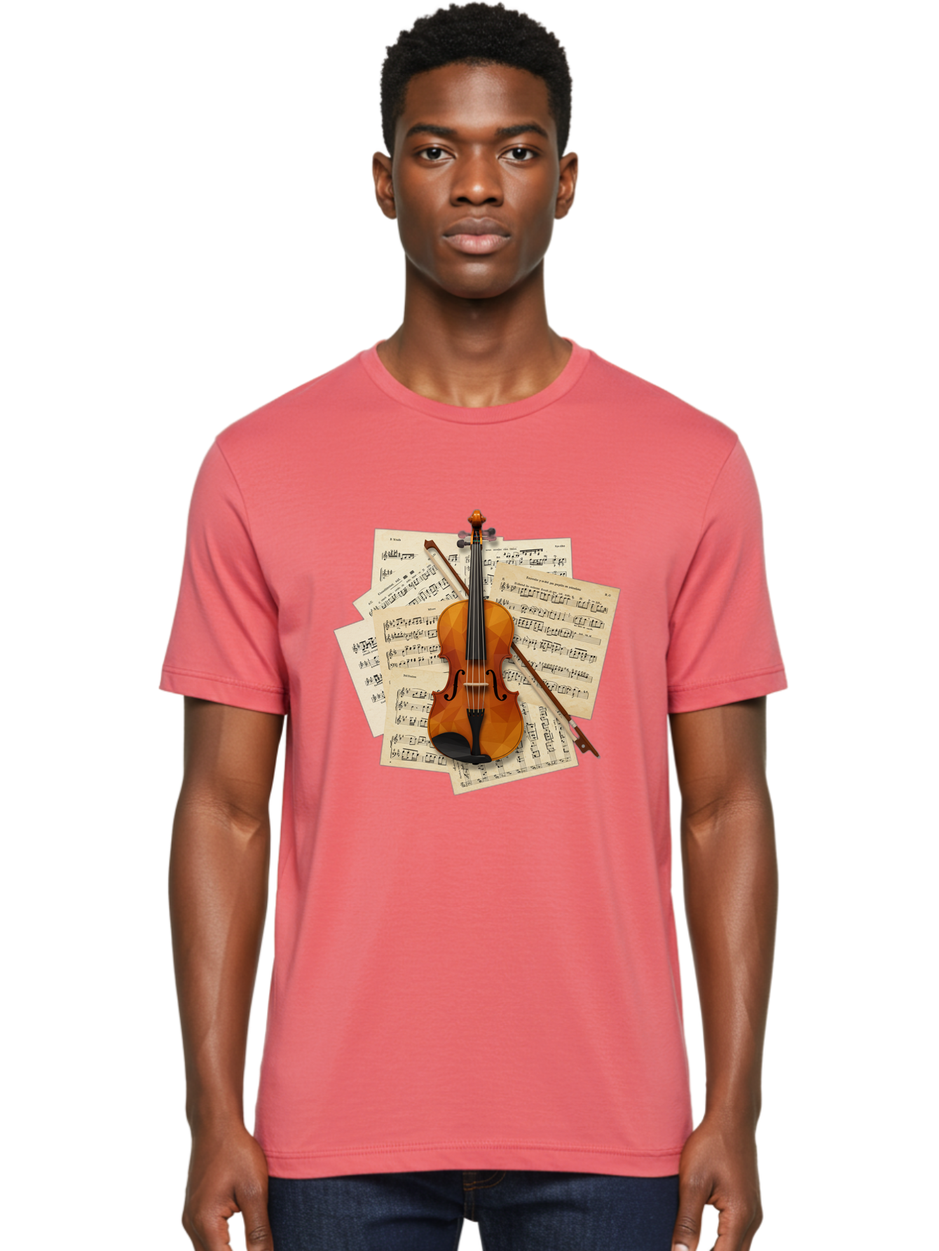 Violin-On-Sheet-Music Men'S Graphic Tee, 100% Cotton, Comfortable Casual Summer Wear, Machine Washable, Vintage Camera, Old Camera, Antique Camera, Black Camera, Classic Photography, Photography Equipment, Nostalgic Device, Film Camera, Bal573
