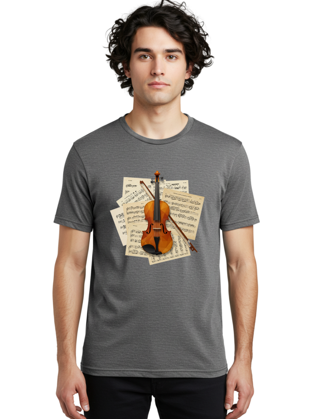 Violin-On-Sheet-Music Men'S Graphic Tee, 100% Cotton, Comfortable Casual Summer Wear, Machine Washable, Vintage Camera, Old Camera, Antique Camera, Black Camera, Classic Photography, Photography Equipment, Nostalgic Device, Film Camera, Bal573