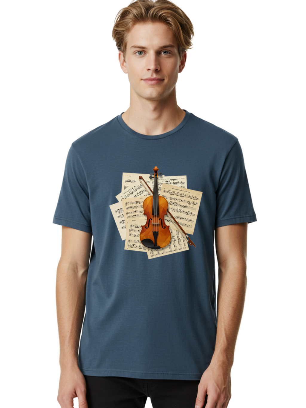 Violin-On-Sheet-Music Men'S Graphic Tee, 100% Cotton, Comfortable Casual Summer Wear, Machine Washable, Vintage Camera, Old Camera, Antique Camera, Black Camera, Classic Photography, Photography Equipment, Nostalgic Device, Film Camera, Bal573