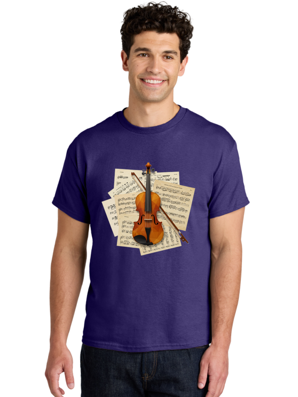 Violin-On-Sheet-Music Men'S Graphic Tee, 100% Cotton, Comfortable Casual Summer Wear, Machine Washable, Vintage Camera, Old Camera, Antique Camera, Black Camera, Classic Photography, Photography Equipment, Nostalgic Device, Film Camera, Bal573
