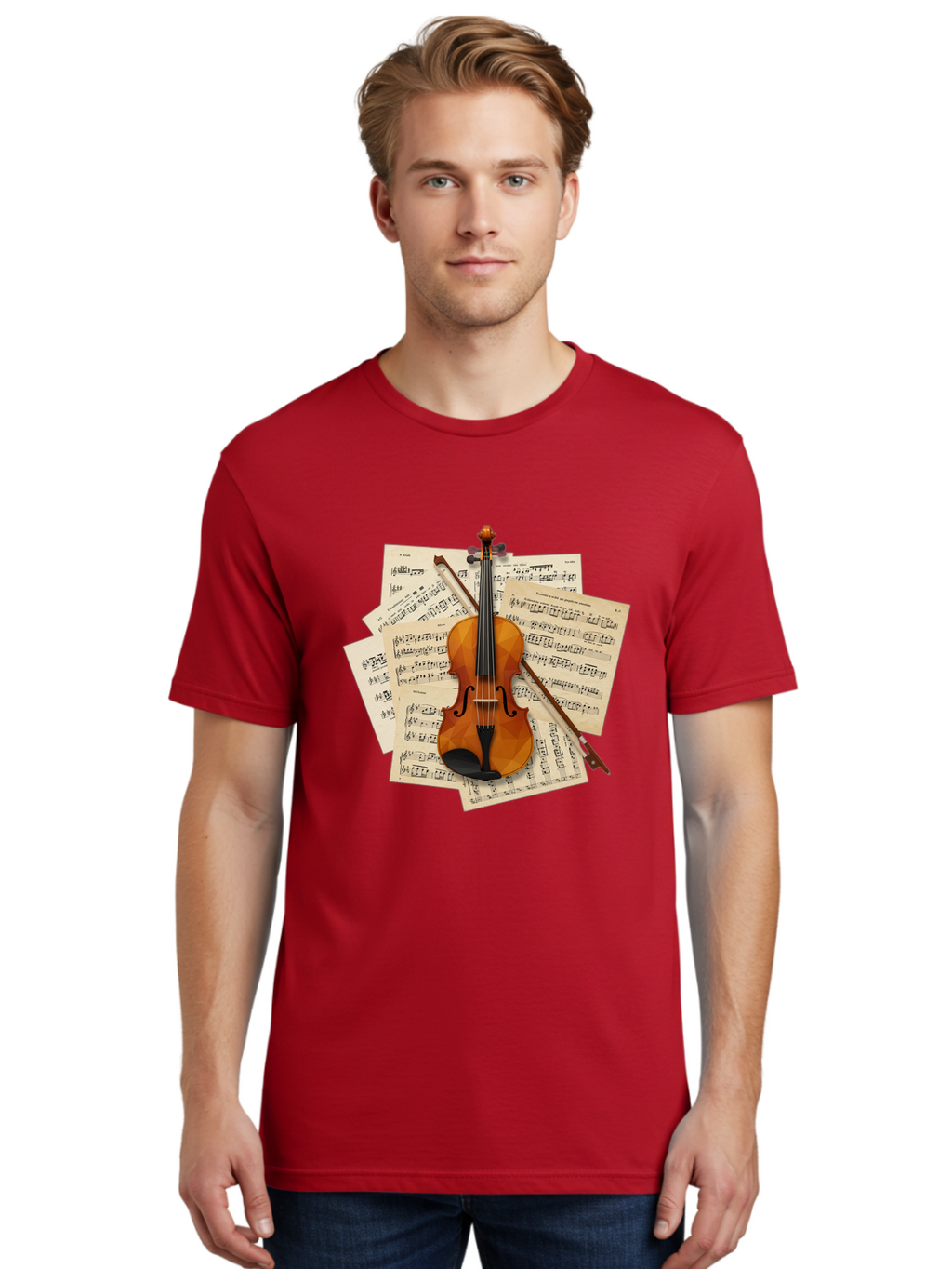 Violin-On-Sheet-Music Men'S Graphic Tee, 100% Cotton, Comfortable Casual Summer Wear, Machine Washable, Vintage Camera, Old Camera, Antique Camera, Black Camera, Classic Photography, Photography Equipment, Nostalgic Device, Film Camera, Bal573