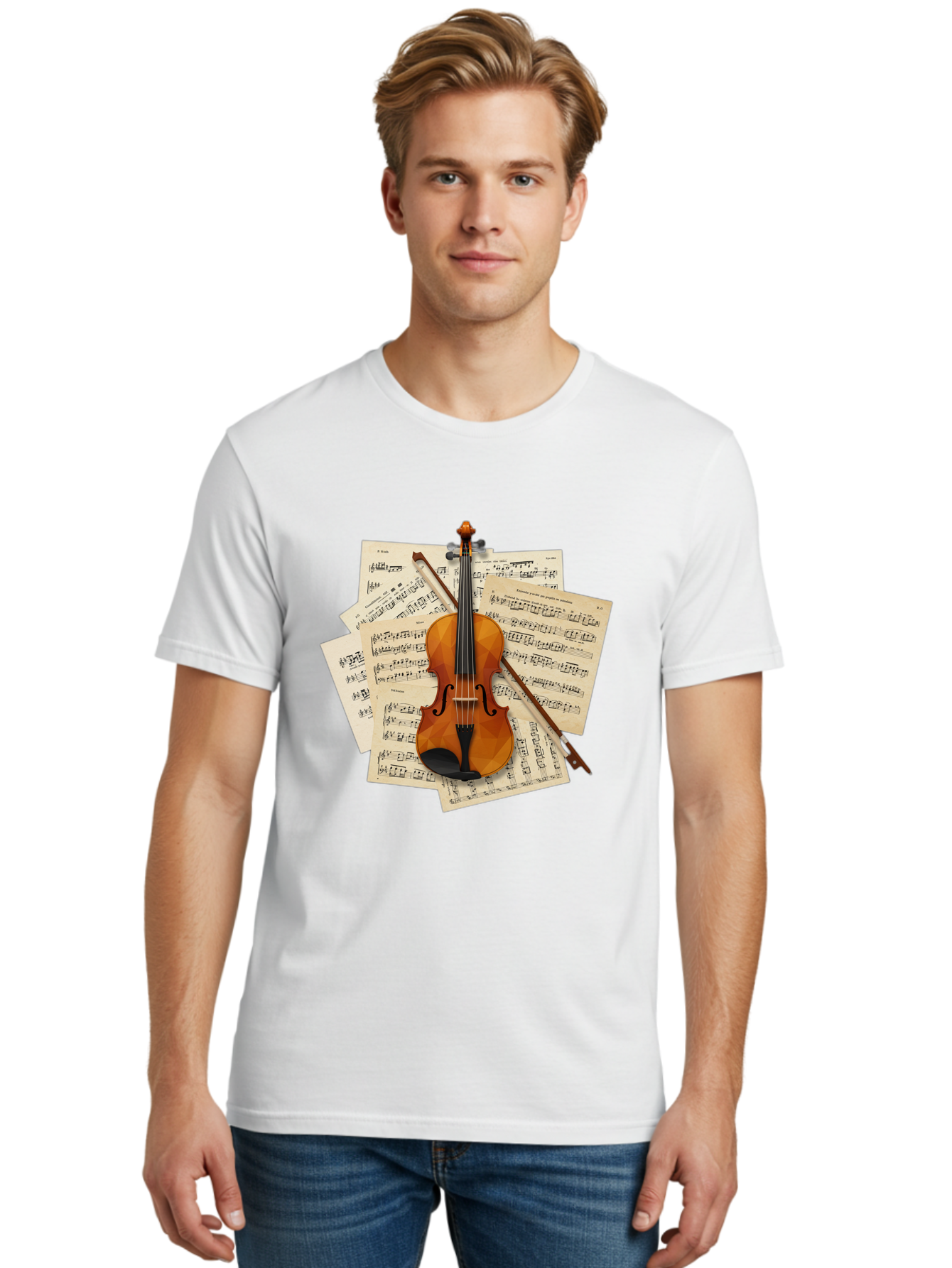 Violin-On-Sheet-Music Men'S Graphic Tee, 100% Cotton, Comfortable Casual Summer Wear, Machine Washable, Vintage Camera, Old Camera, Antique Camera, Black Camera, Classic Photography, Photography Equipment, Nostalgic Device, Film Camera, Bal573