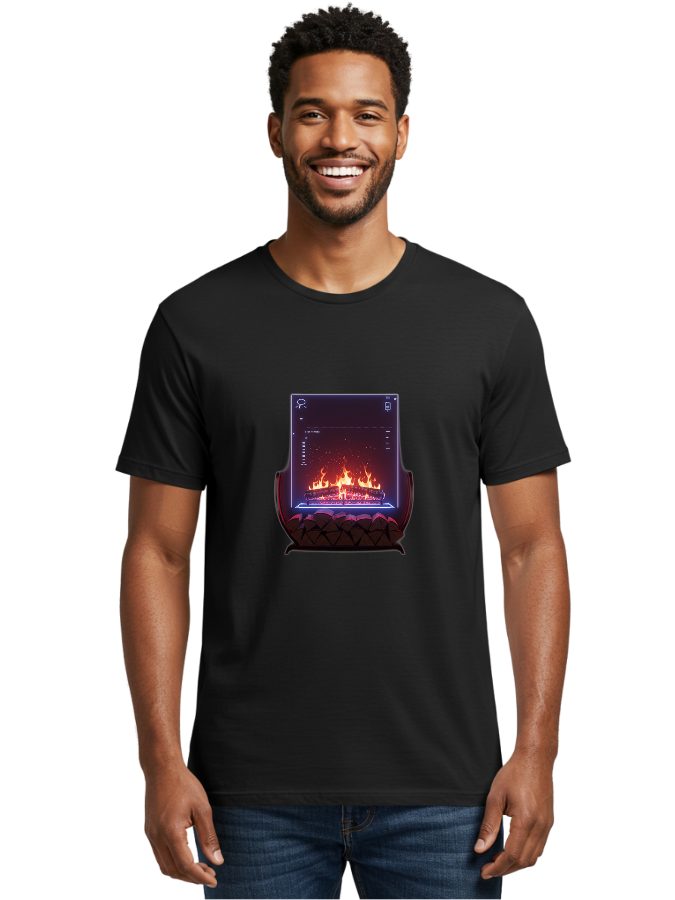 Virtual-Fireplace Men'S Graphic Tee, 100% Cotton, Comfortable Casual Summer Wear, Machine Washable, Vintage Camera, Old Camera, Antique Camera, Black Camera, Classic Photography, Photography Equipment, Nostalgic Device, Film Camera, Camera Art Bal574