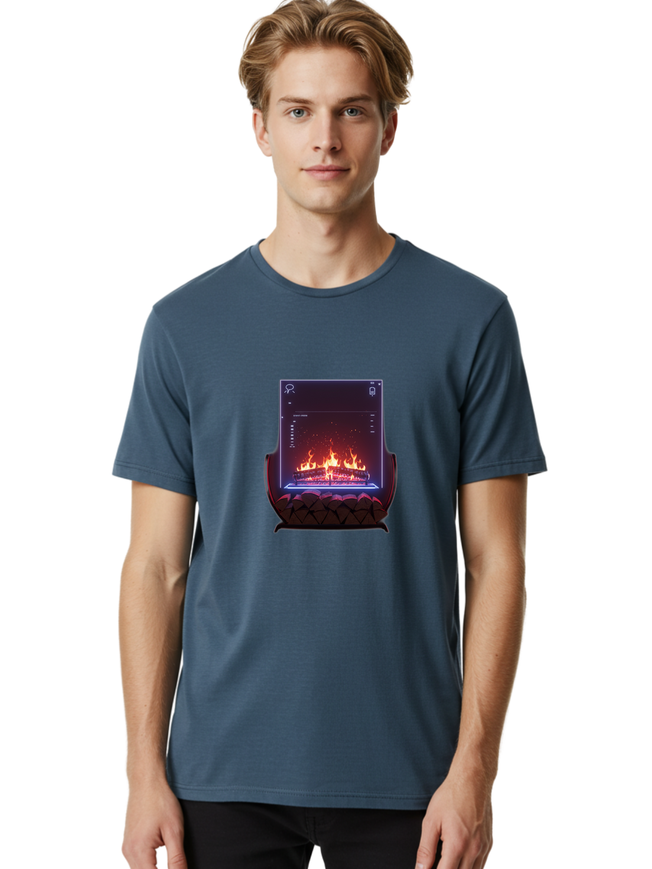 Virtual-Fireplace Men'S Graphic Tee, 100% Cotton, Comfortable Casual Summer Wear, Machine Washable, Vintage Camera, Old Camera, Antique Camera, Black Camera, Classic Photography, Photography Equipment, Nostalgic Device, Film Camera, Camera Art Bal574