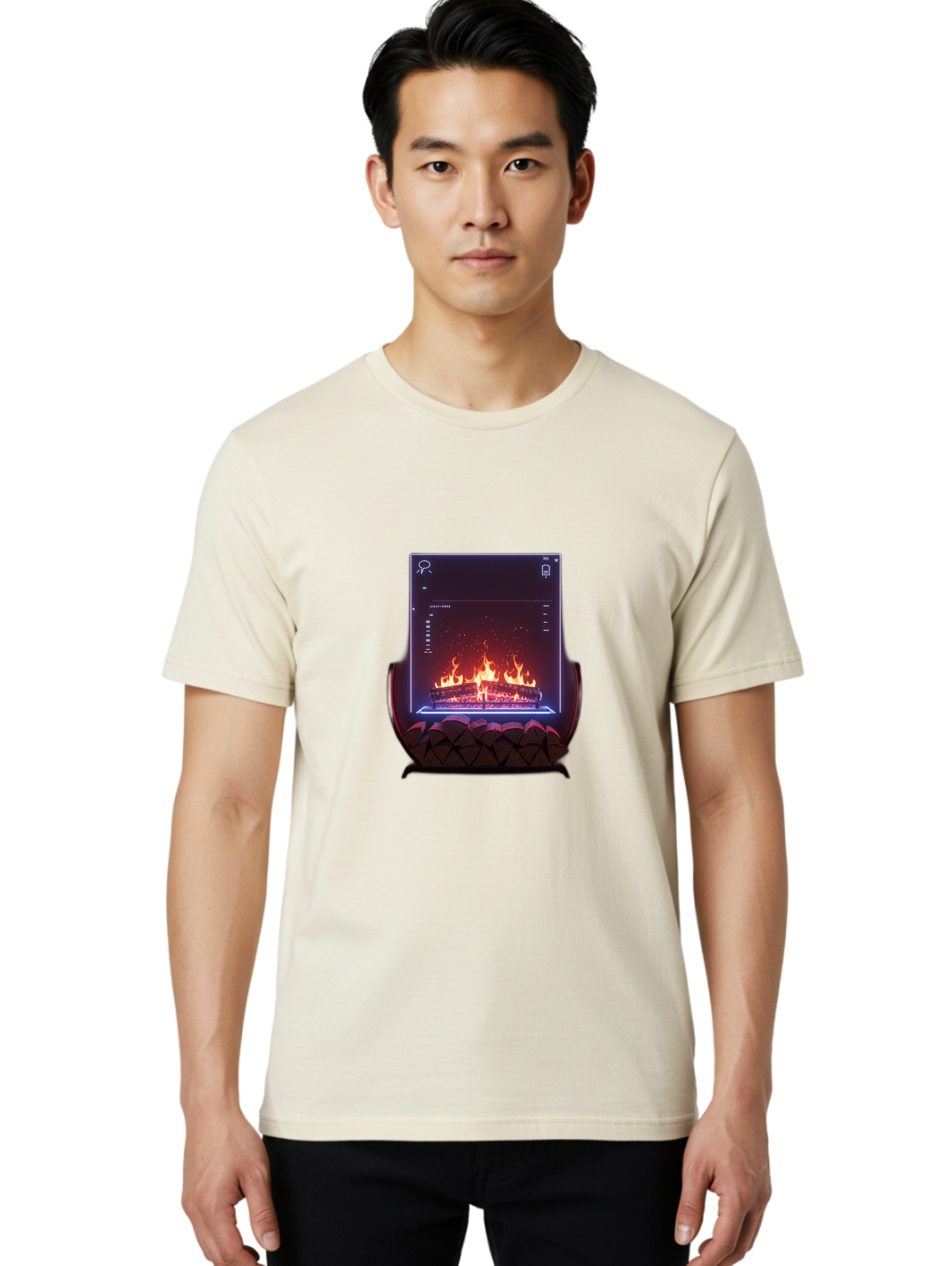 Virtual-Fireplace Men'S Graphic Tee, 100% Cotton, Comfortable Casual Summer Wear, Machine Washable, Vintage Camera, Old Camera, Antique Camera, Black Camera, Classic Photography, Photography Equipment, Nostalgic Device, Film Camera, Camera Art Bal574
