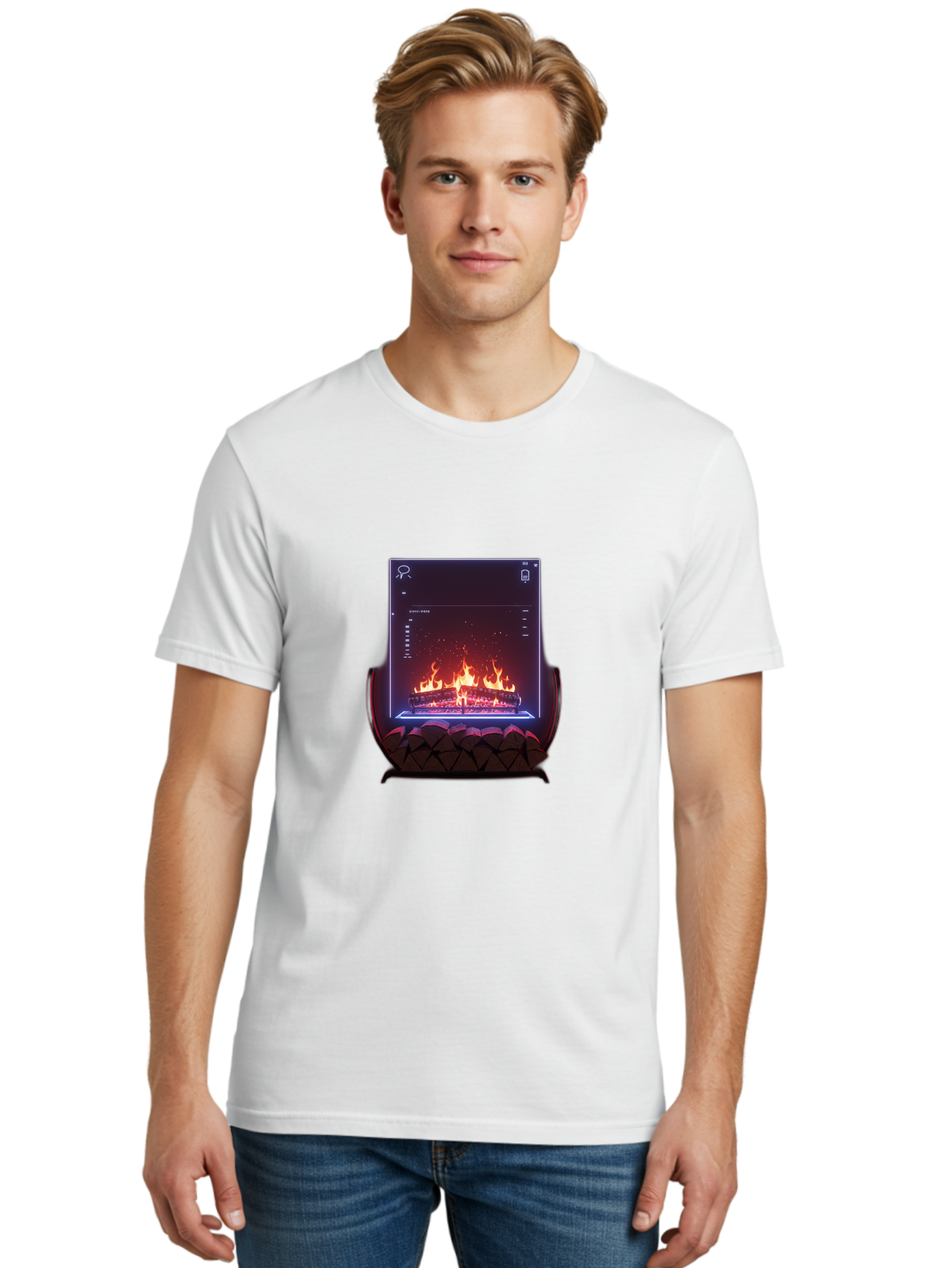 Virtual-Fireplace Men'S Graphic Tee, 100% Cotton, Comfortable Casual Summer Wear, Machine Washable, Vintage Camera, Old Camera, Antique Camera, Black Camera, Classic Photography, Photography Equipment, Nostalgic Device, Film Camera, Camera Art Bal574