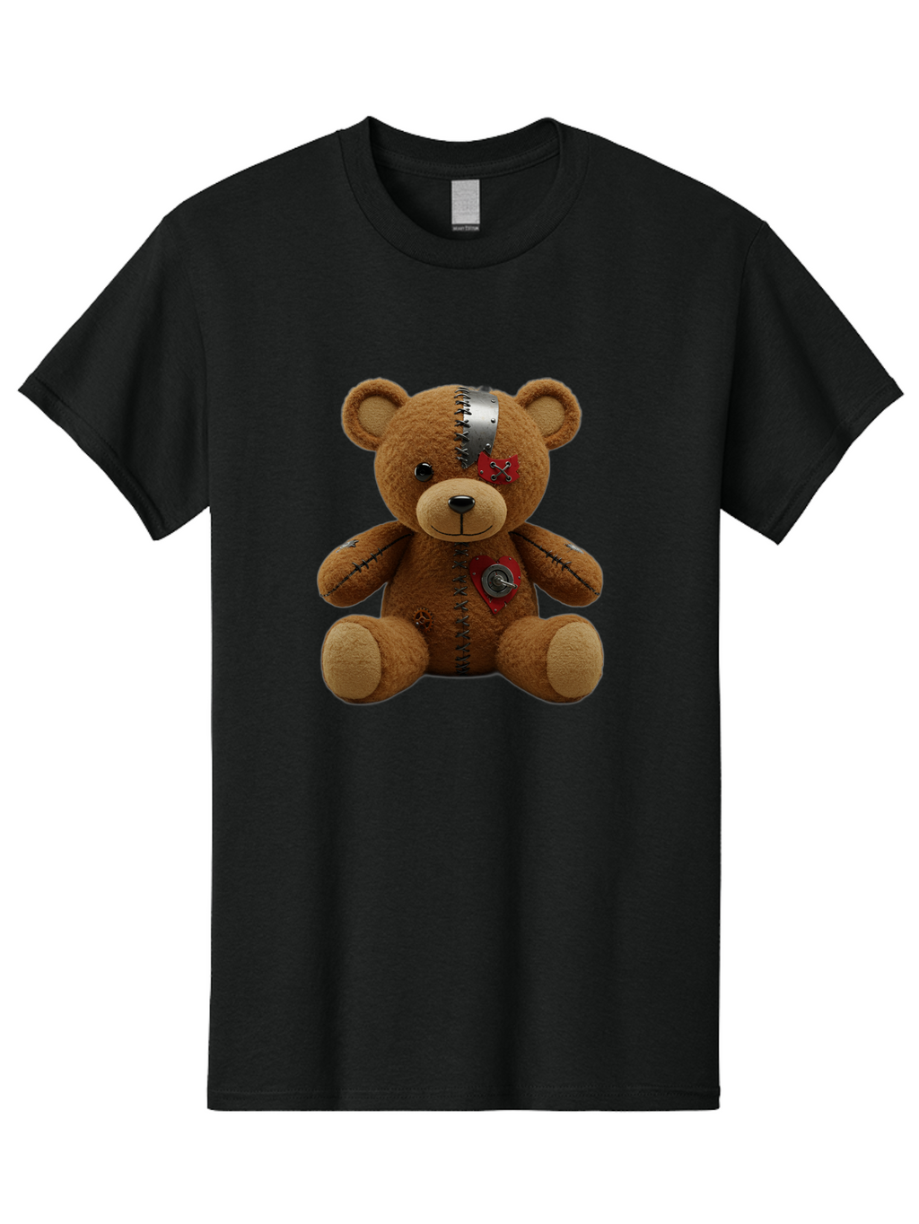 Voodoo-Teddy-Bear-1 Men'S Graphic Tee, 100% Cotton, Comfortable Casual Summer Wear, Machine Washable, Vintage Camera, Old Camera, Antique Camera, Black Camera, Classic Photography, Photography Equipment, Nostalgic Device, Film Camera, Bal575