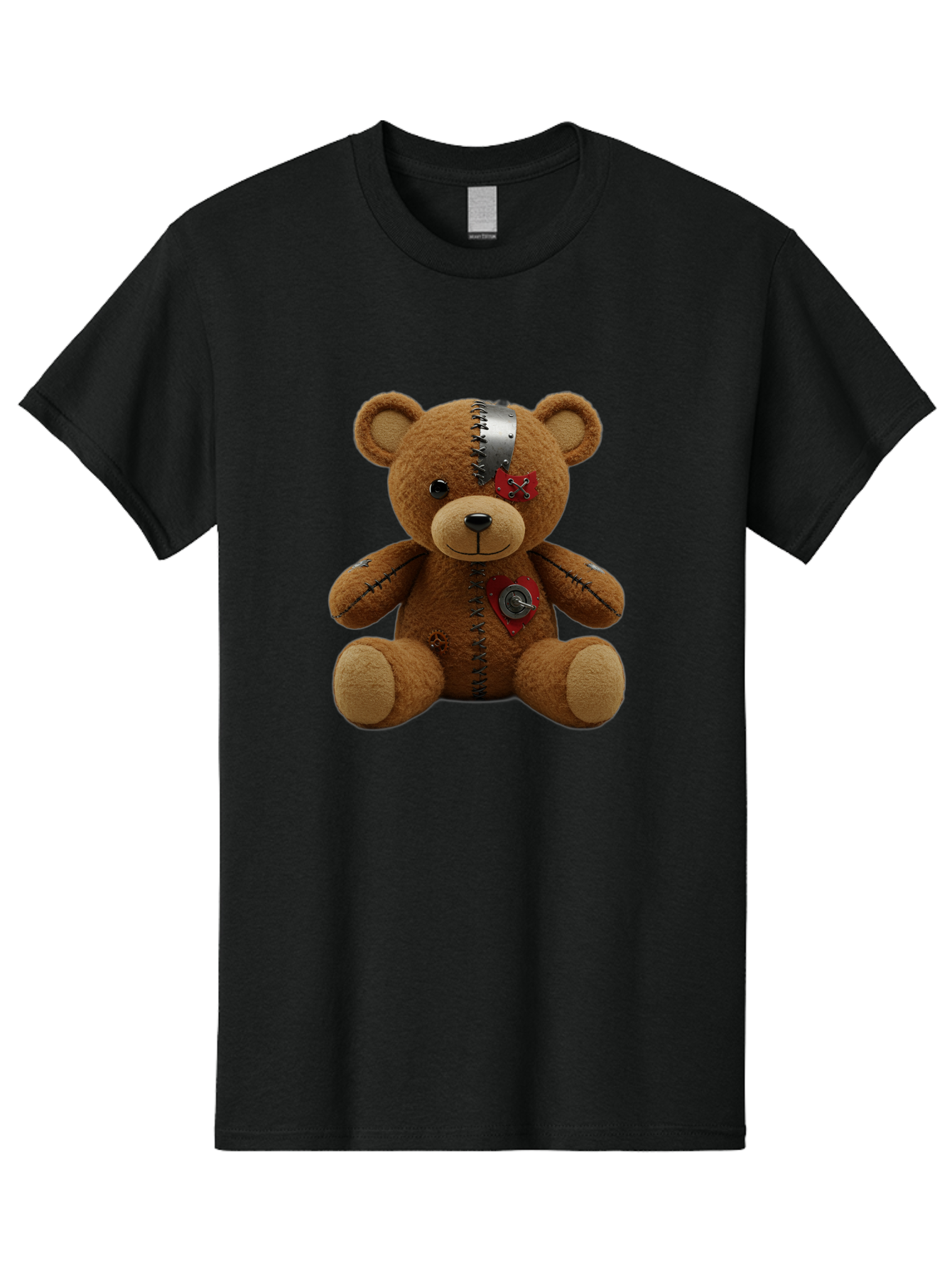 Voodoo-Teddy-Bear-1 Men'S Graphic Tee, 100% Cotton, Comfortable Casual Summer Wear, Machine Washable, Vintage Camera, Old Camera, Antique Camera, Black Camera, Classic Photography, Photography Equipment, Nostalgic Device, Film Camera, Bal575
