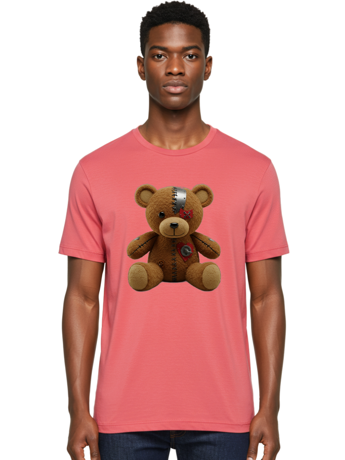 Voodoo-Teddy-Bear-1 Men'S Graphic Tee, 100% Cotton, Comfortable Casual Summer Wear, Machine Washable, Vintage Camera, Old Camera, Antique Camera, Black Camera, Classic Photography, Photography Equipment, Nostalgic Device, Film Camera, Bal575