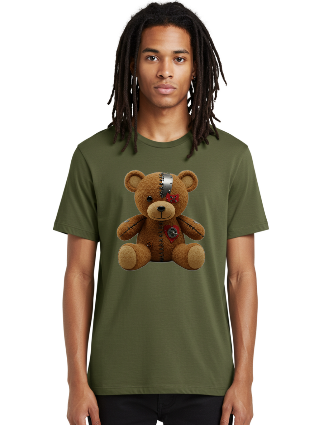 Voodoo-Teddy-Bear-1 Men'S Graphic Tee, 100% Cotton, Comfortable Casual Summer Wear, Machine Washable, Vintage Camera, Old Camera, Antique Camera, Black Camera, Classic Photography, Photography Equipment, Nostalgic Device, Film Camera, Bal575