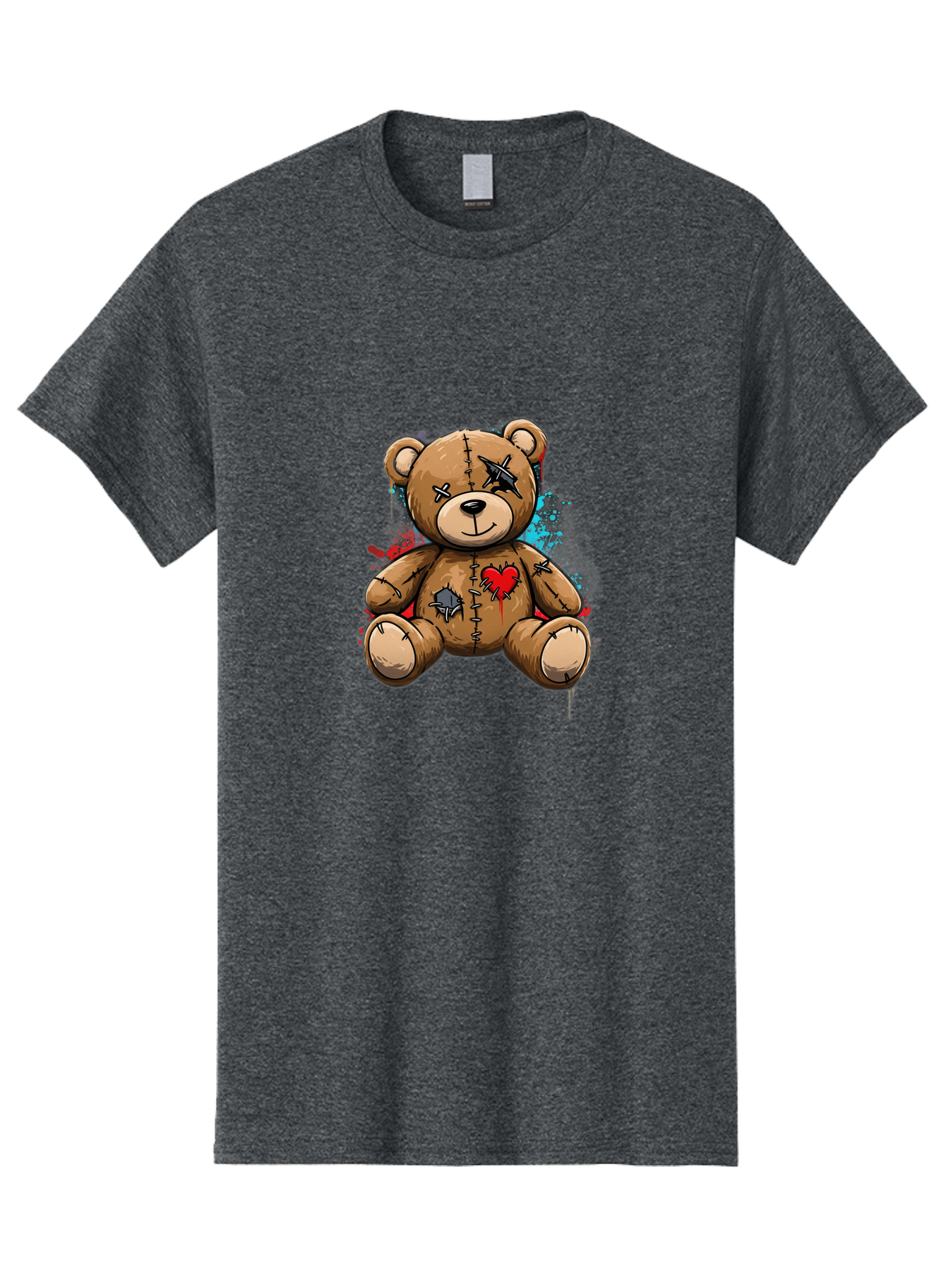 Voodoo-Teddy-Bear-2 Men'S Graphic Tee, 100% Cotton, Comfortable Casual Summer Wear, Machine Washable, Vintage Camera, Old Camera, Antique Camera, Black Camera, Classic Photography, Photography Equipment, Nostalgic Device, Film Camera, Bal576