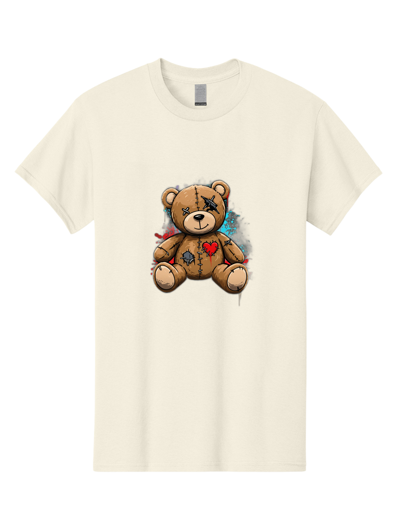Voodoo-Teddy-Bear-2 Men'S Graphic Tee, 100% Cotton, Comfortable Casual Summer Wear, Machine Washable, Vintage Camera, Old Camera, Antique Camera, Black Camera, Classic Photography, Photography Equipment, Nostalgic Device, Film Camera, Bal576