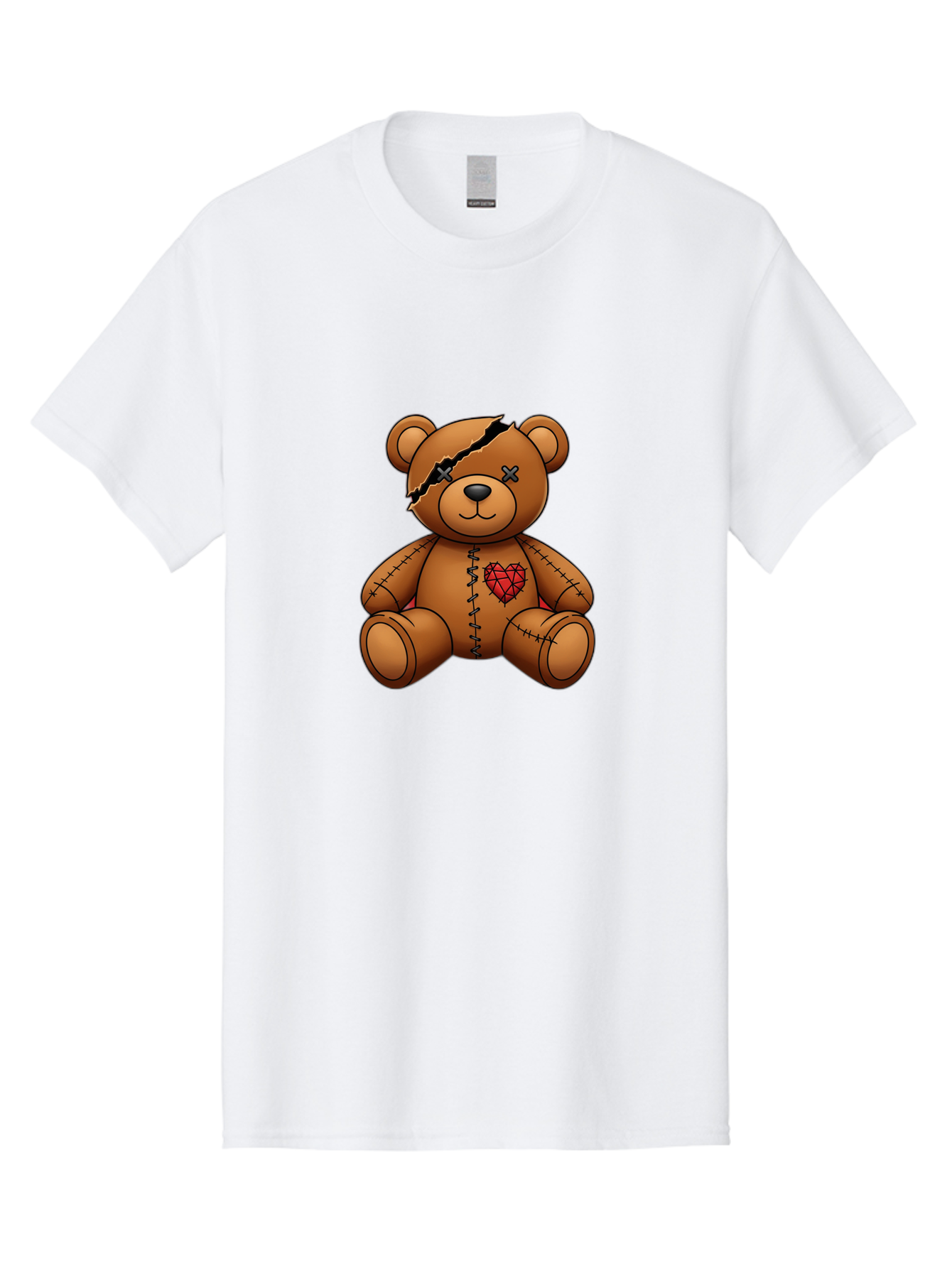 Voodoo-Teddy-Bear-3 Men'S Graphic Tee, 100% Cotton, Comfortable Casual Summer Wear, Machine Washable, Vintage Camera, Old Camera, Antique Camera, Black Camera, Classic Photography, Photography Equipment, Nostalgic Device, Film Camera, Bal577