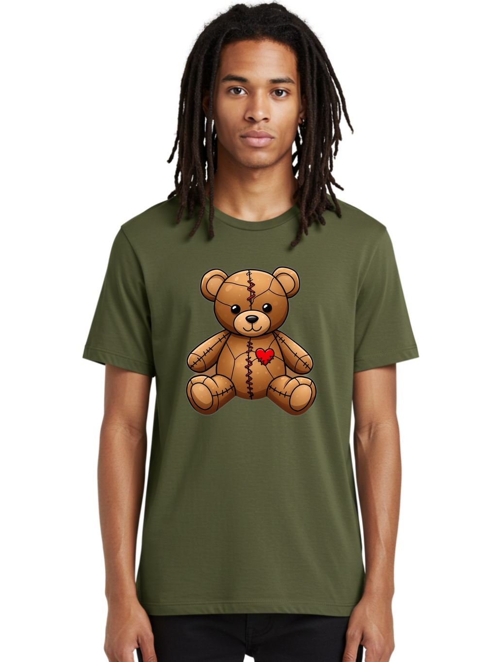 Voodoo-Teddy-Bear-5 Men'S Graphic Tee, 100% Cotton, Comfortable Casual Summer Wear, Machine Washable, Vintage Camera, Old Camera, Antique Camera, Black Camera, Classic Photography, Photography Equipment, Nostalgic Device, Film Camera, Bal579