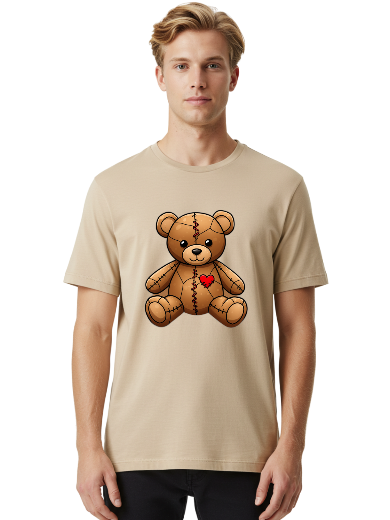 Voodoo-Teddy-Bear-5 Men'S Graphic Tee, 100% Cotton, Comfortable Casual Summer Wear, Machine Washable, Vintage Camera, Old Camera, Antique Camera, Black Camera, Classic Photography, Photography Equipment, Nostalgic Device, Film Camera, Bal579