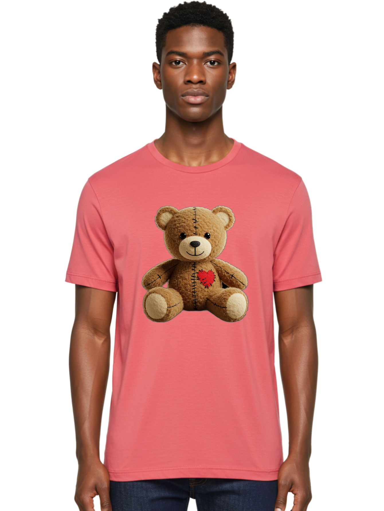 Voodoo-Teddy-Bear-6 Men'S Graphic Tee, 100% Cotton, Comfortable Casual Summer Wear, Machine Washable, Vintage Camera, Old Camera, Antique Camera, Black Camera, Classic Photography, Photography Equipment, Nostalgic Device, Film Camera, Bal580