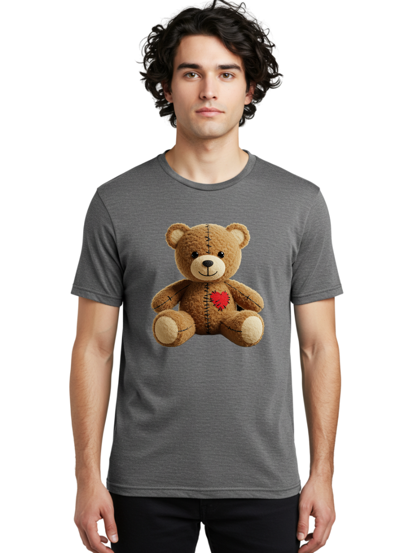 Voodoo-Teddy-Bear-6 Men'S Graphic Tee, 100% Cotton, Comfortable Casual Summer Wear, Machine Washable, Vintage Camera, Old Camera, Antique Camera, Black Camera, Classic Photography, Photography Equipment, Nostalgic Device, Film Camera, Bal580