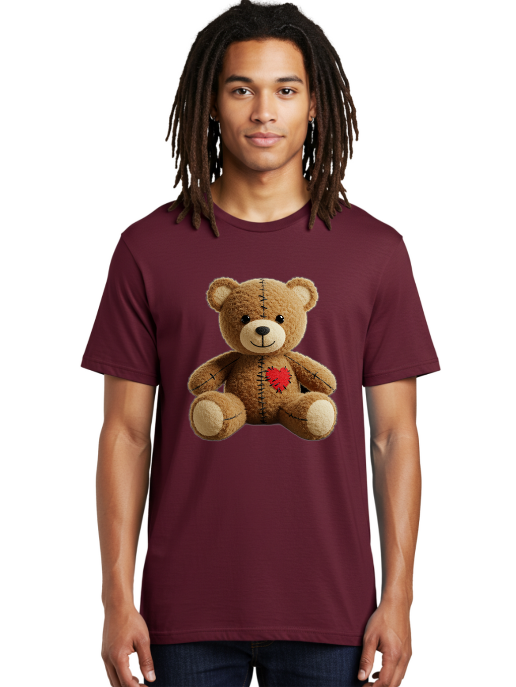 Voodoo-Teddy-Bear-6 Men'S Graphic Tee, 100% Cotton, Comfortable Casual Summer Wear, Machine Washable, Vintage Camera, Old Camera, Antique Camera, Black Camera, Classic Photography, Photography Equipment, Nostalgic Device, Film Camera, Bal580