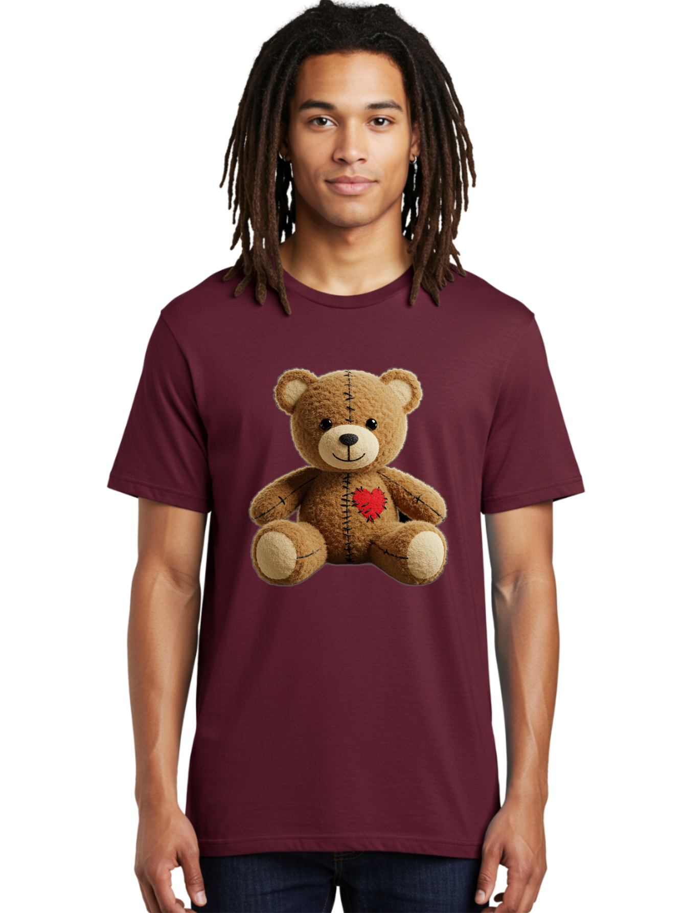 Voodoo-Teddy-Bear-6 Men'S Graphic Tee, 100% Cotton, Comfortable Casual Summer Wear, Machine Washable, Vintage Camera, Old Camera, Antique Camera, Black Camera, Classic Photography, Photography Equipment, Nostalgic Device, Film Camera, Bal580