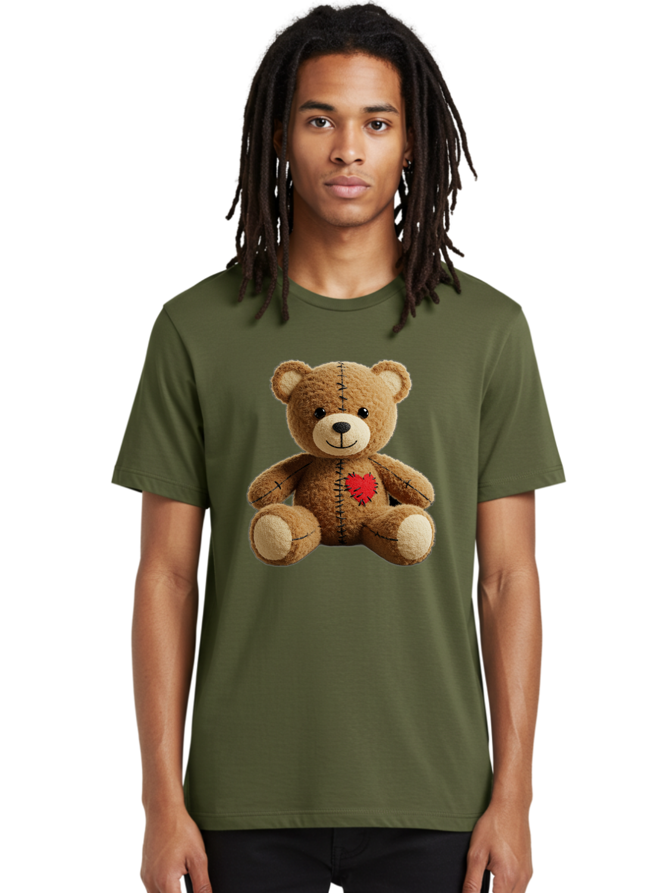 Voodoo-Teddy-Bear-6 Men'S Graphic Tee, 100% Cotton, Comfortable Casual Summer Wear, Machine Washable, Vintage Camera, Old Camera, Antique Camera, Black Camera, Classic Photography, Photography Equipment, Nostalgic Device, Film Camera, Bal580