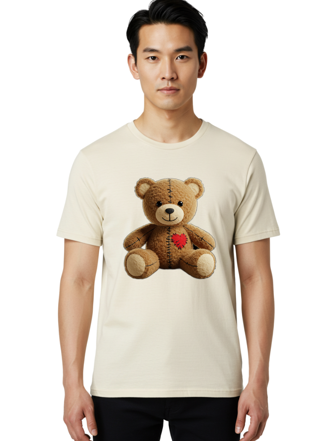 Voodoo-Teddy-Bear-6 Men'S Graphic Tee, 100% Cotton, Comfortable Casual Summer Wear, Machine Washable, Vintage Camera, Old Camera, Antique Camera, Black Camera, Classic Photography, Photography Equipment, Nostalgic Device, Film Camera, Bal580
