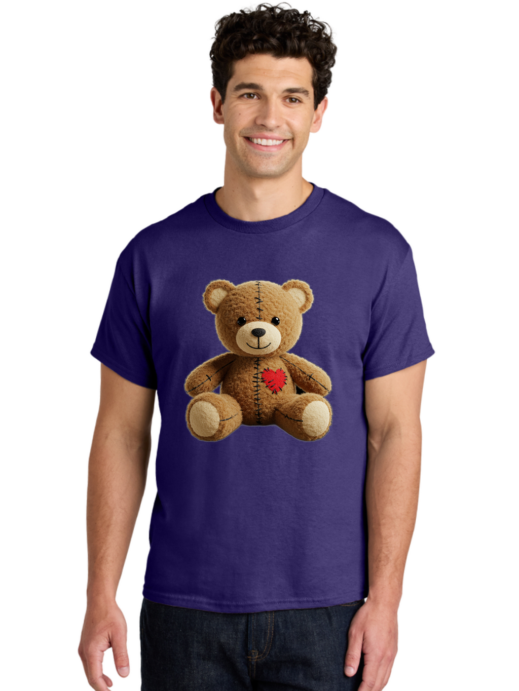 Voodoo-Teddy-Bear-6 Men'S Graphic Tee, 100% Cotton, Comfortable Casual Summer Wear, Machine Washable, Vintage Camera, Old Camera, Antique Camera, Black Camera, Classic Photography, Photography Equipment, Nostalgic Device, Film Camera, Bal580