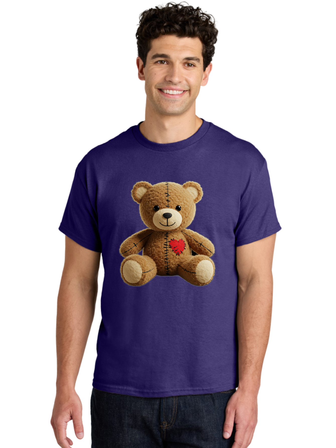 Voodoo-Teddy-Bear-6 Men'S Graphic Tee, 100% Cotton, Comfortable Casual Summer Wear, Machine Washable, Vintage Camera, Old Camera, Antique Camera, Black Camera, Classic Photography, Photography Equipment, Nostalgic Device, Film Camera, Bal580
