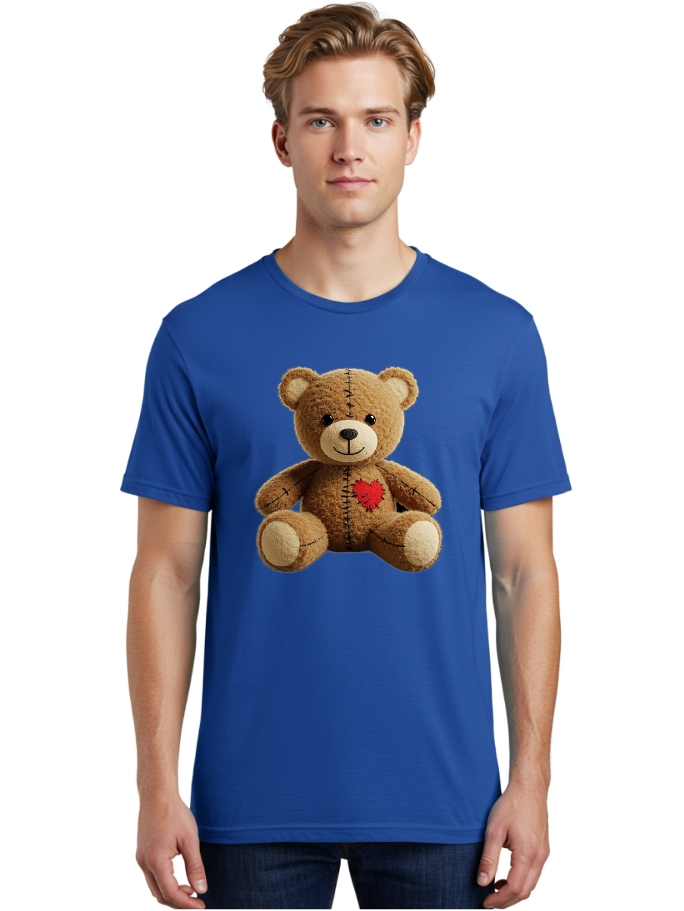 Voodoo-Teddy-Bear-6 Men'S Graphic Tee, 100% Cotton, Comfortable Casual Summer Wear, Machine Washable, Vintage Camera, Old Camera, Antique Camera, Black Camera, Classic Photography, Photography Equipment, Nostalgic Device, Film Camera, Bal580