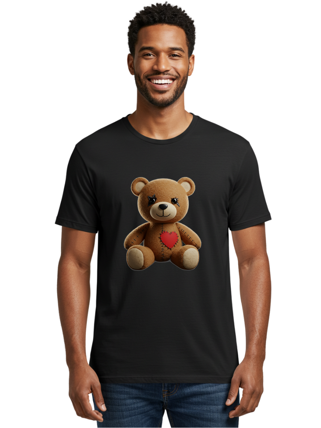 Voodoo-Teddy-Bear Men'S Graphic Tee, 100% Cotton, Comfortable Casual Summer Wear, Machine Washable, Vintage Camera, Old Camera, Antique Camera, Black Camera, Classic Photography, Photography Equipment, Nostalgic Device, Film Camera, Camera Art Bal581