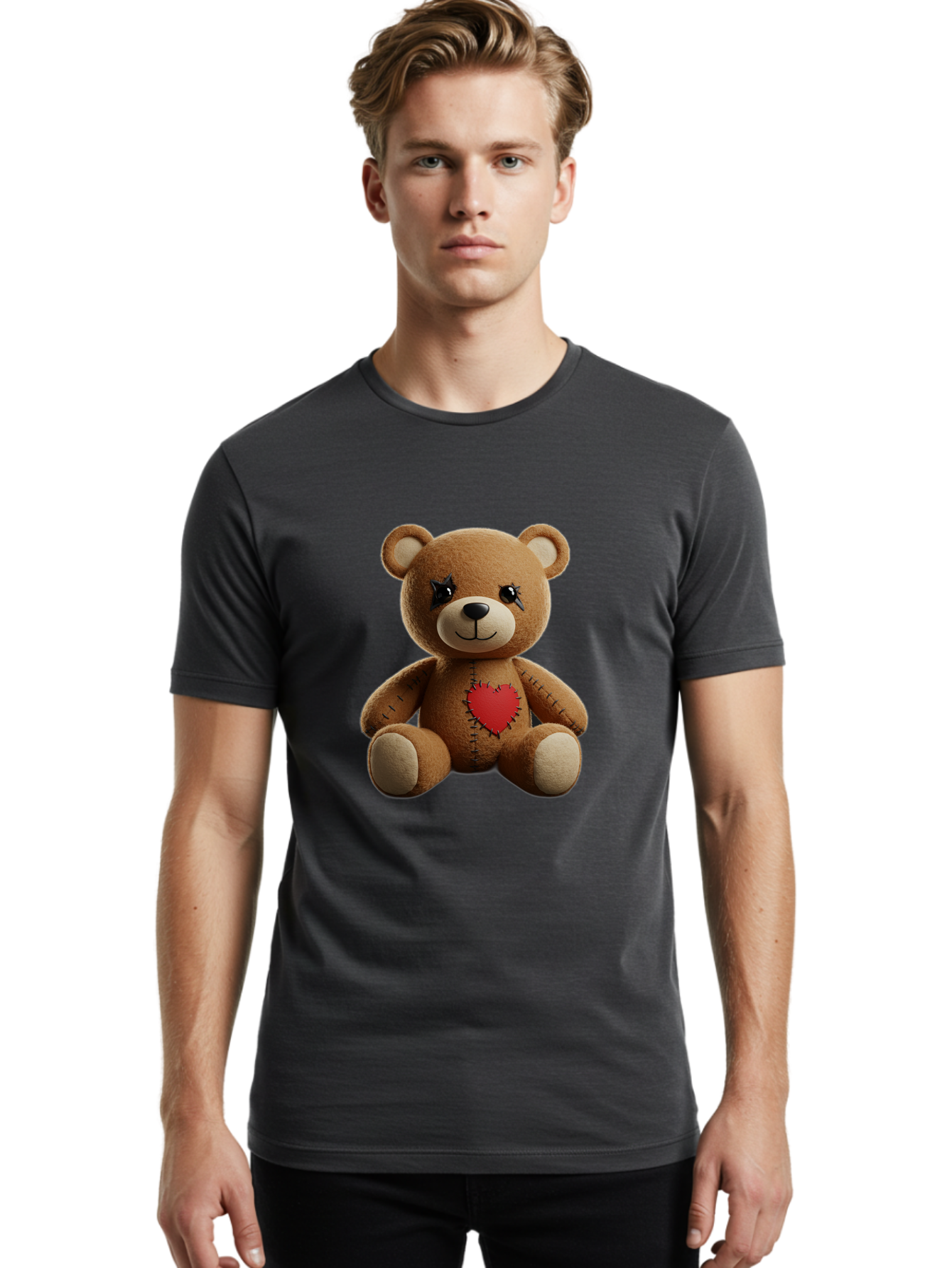 Voodoo-Teddy-Bear Men'S Graphic Tee, 100% Cotton, Comfortable Casual Summer Wear, Machine Washable, Vintage Camera, Old Camera, Antique Camera, Black Camera, Classic Photography, Photography Equipment, Nostalgic Device, Film Camera, Camera Art Bal581