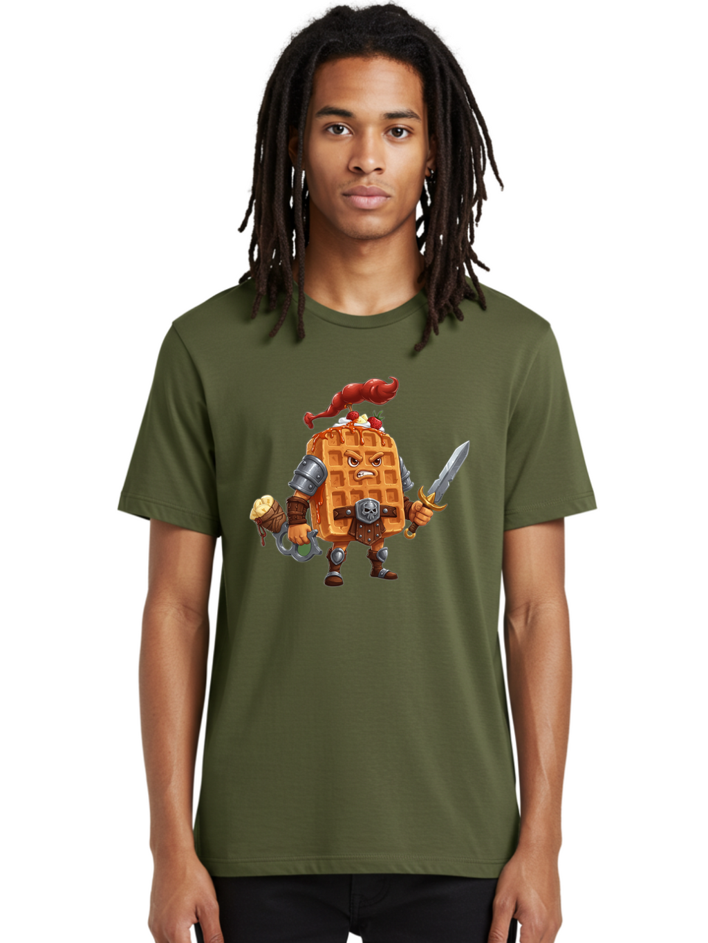 Waffle-Knight Men'S Graphic Tee, 100% Cotton, Comfortable Casual Summer Wear, Machine Washable, Vintage Camera, Old Camera, Antique Camera, Black Camera, Classic Photography, Photography Equipment, Nostalgic Device, Film Camera, Camera Art Bal584