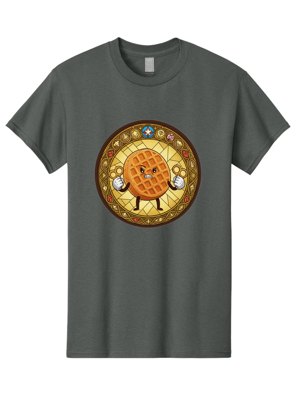 Waffle Men'S Graphic Tee, 100% Cotton, Comfortable Casual Summer Wear, Machine Washable, Vintage Camera, Old Camera, Antique Camera, Black Camera, Classic Photography, Photography Equipment, Nostalgic Device, Film Camera, Camera Art Bal585
