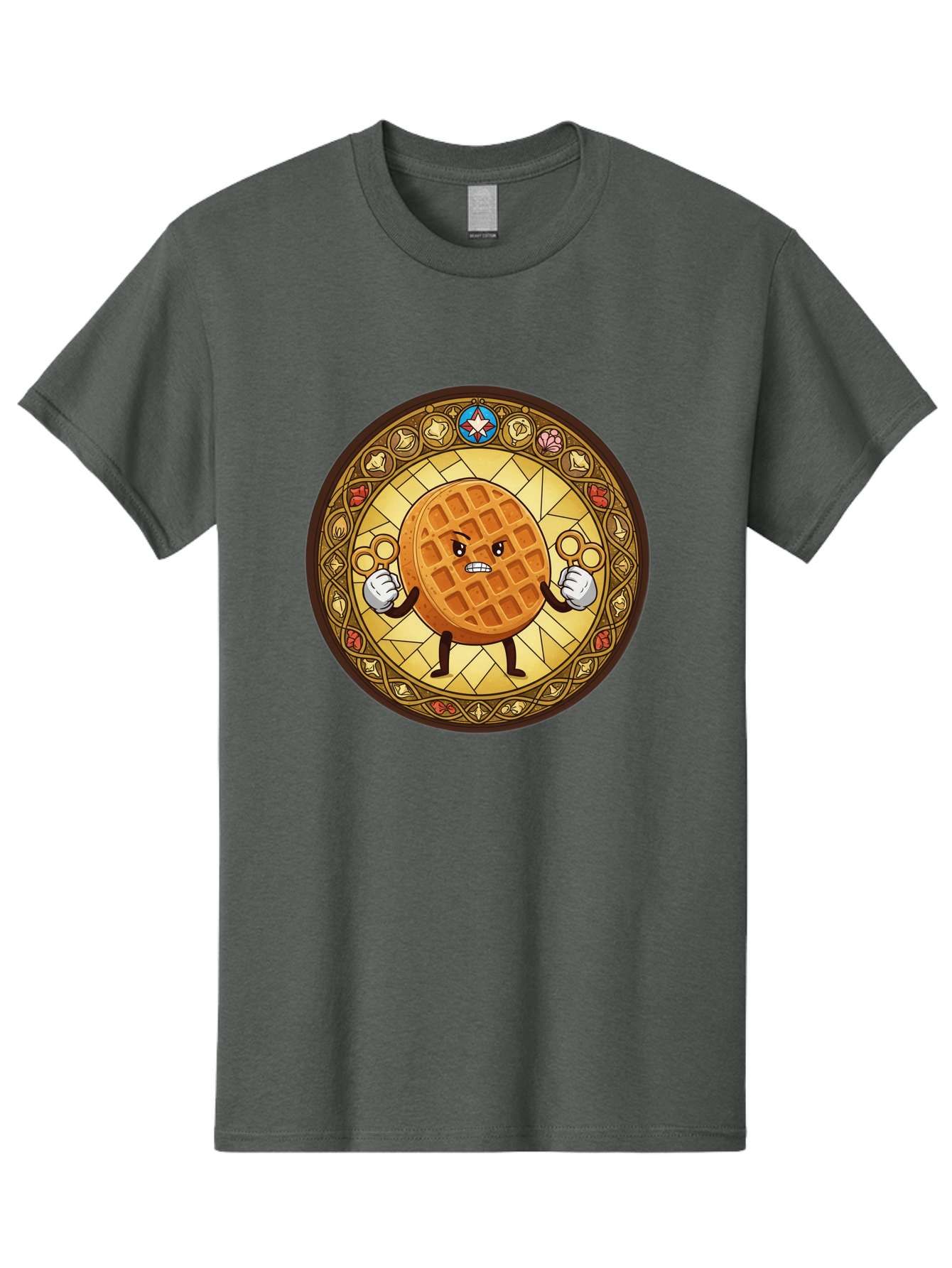 Waffle Men'S Graphic Tee, 100% Cotton, Comfortable Casual Summer Wear, Machine Washable, Vintage Camera, Old Camera, Antique Camera, Black Camera, Classic Photography, Photography Equipment, Nostalgic Device, Film Camera, Camera Art Bal585